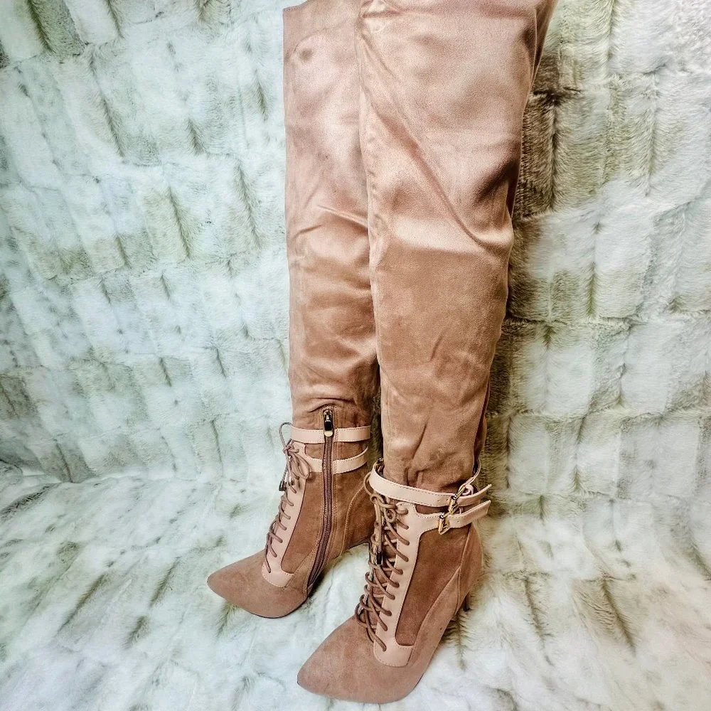 * So Me Blush Pink Over The Knee 4.5